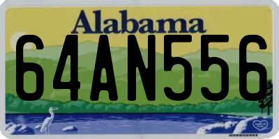 AL license plate 64AN556