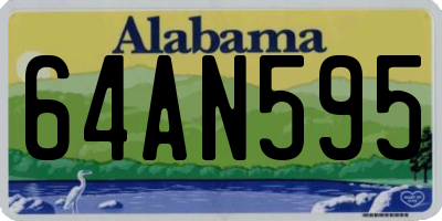 AL license plate 64AN595