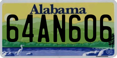 AL license plate 64AN606