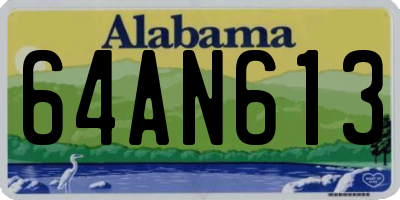 AL license plate 64AN613