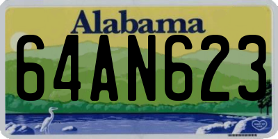 AL license plate 64AN623