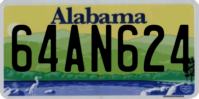AL license plate 64AN624