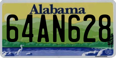 AL license plate 64AN628