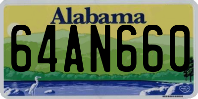 AL license plate 64AN660