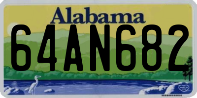 AL license plate 64AN682