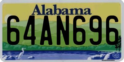 AL license plate 64AN696