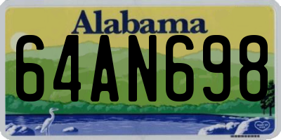 AL license plate 64AN698