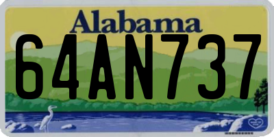 AL license plate 64AN737