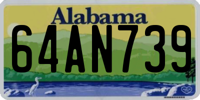 AL license plate 64AN739