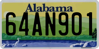 AL license plate 64AN901