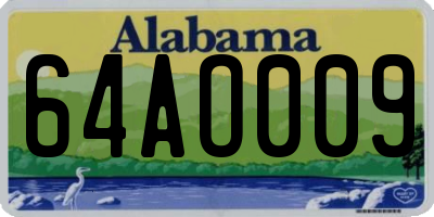 AL license plate 64AO009