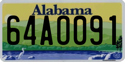 AL license plate 64AO091