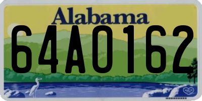 AL license plate 64AO162