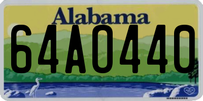 AL license plate 64AO440