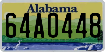 AL license plate 64AO448