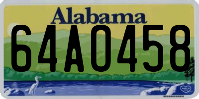AL license plate 64AO458
