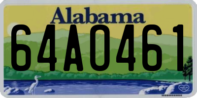 AL license plate 64AO461