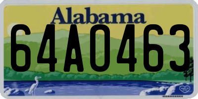 AL license plate 64AO463