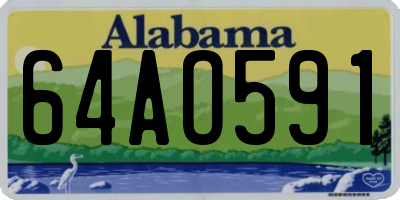 AL license plate 64AO591