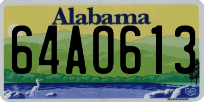 AL license plate 64AO613
