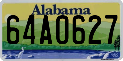 AL license plate 64AO627