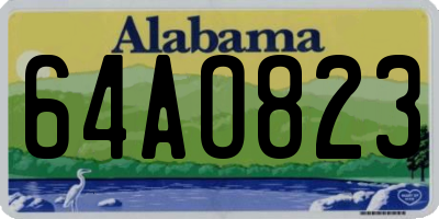 AL license plate 64AO823