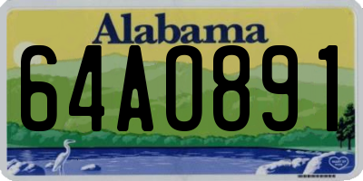 AL license plate 64AO891