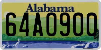 AL license plate 64AO900