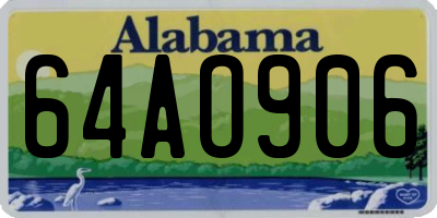 AL license plate 64AO906