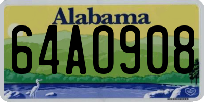 AL license plate 64AO908