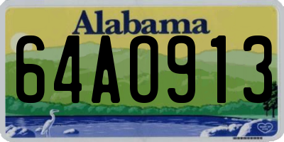 AL license plate 64AO913