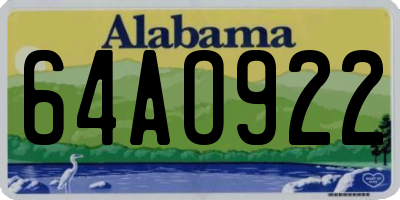 AL license plate 64AO922