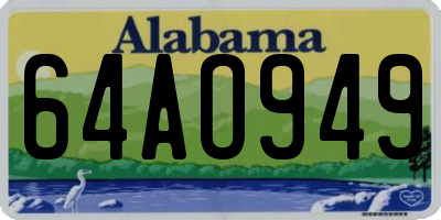 AL license plate 64AO949
