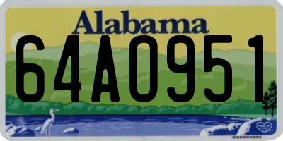 AL license plate 64AO951