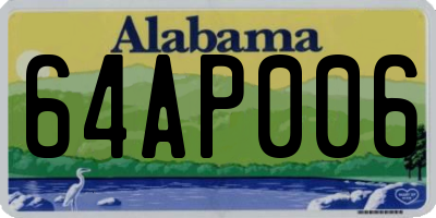 AL license plate 64AP006