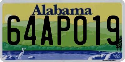 AL license plate 64AP019