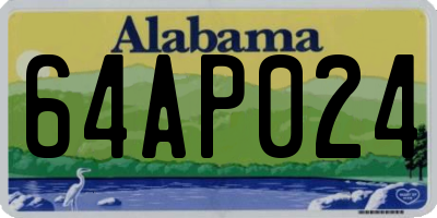 AL license plate 64AP024