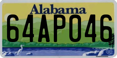 AL license plate 64AP046