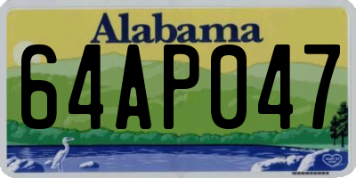 AL license plate 64AP047