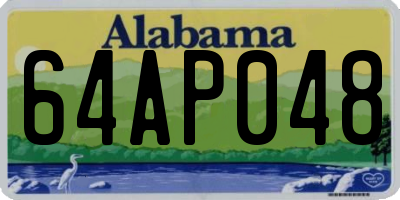 AL license plate 64AP048