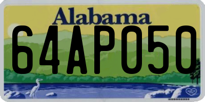 AL license plate 64AP050