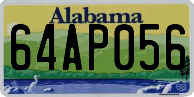 AL license plate 64AP056