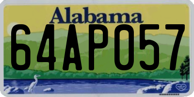 AL license plate 64AP057