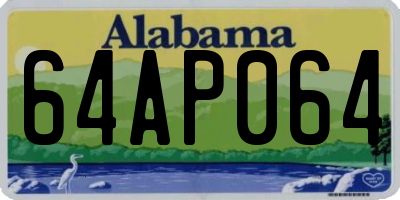 AL license plate 64AP064
