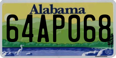 AL license plate 64AP068