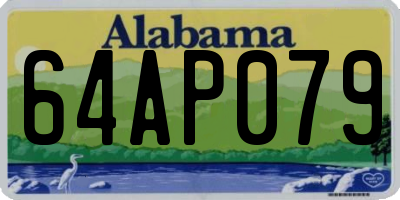 AL license plate 64AP079