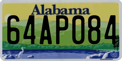 AL license plate 64AP084