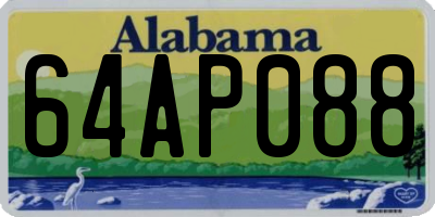 AL license plate 64AP088