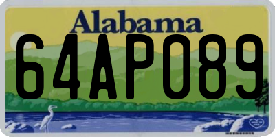 AL license plate 64AP089