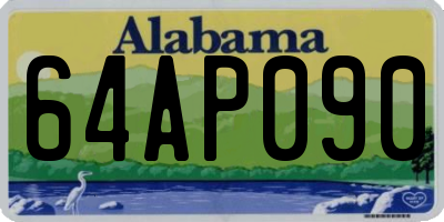 AL license plate 64AP090